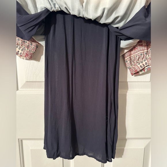 ANTHROPOLOGIE Floreat 2P PETITE Peasant Dress Crochet Block 3/4 Sleeve BOHO CHIC - Picture 8 of 16